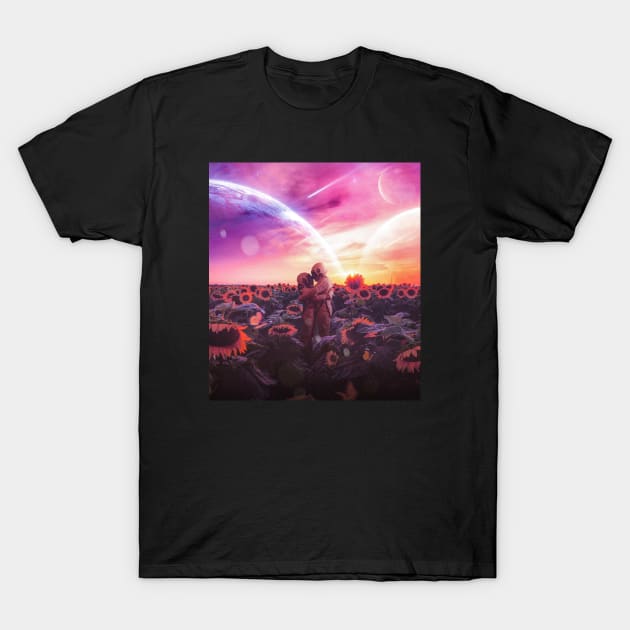 Cosmic Love T-Shirt by Cevenova